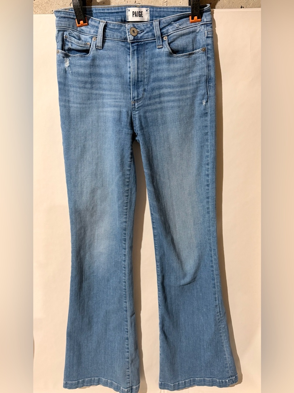 PAIGE Light Blue Flare Jeans